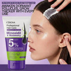 CEROVA 5% Minoxidil &Rosemary Hair Growth Scalp Massage Cream for Men & Women Anti Hair Loss Treatment with Keto & Ginger Root Extract Gel — product image 3