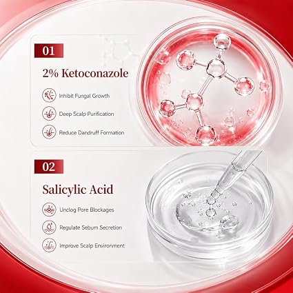 KORMESIC 2% Ketoconazole Scalp Serum with Salicylic Acid, Gentle Scalp Care Serum for Women, Helps Minimize Flaky Look, Soothes Itchy Scalp, Balances Oil — product image 4