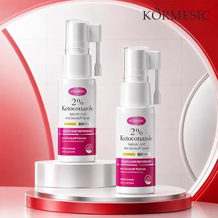 KORMESIC 2% Ketoconazole Scalp Serum with Salicylic Acid, Gentle Scalp Care Serum for Women, Helps Minimize Flaky Look, Soothes Itchy Scalp, Balances Oil — product image 6